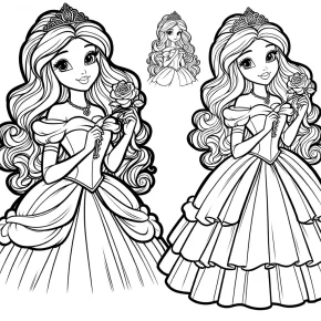 disney princess belle coloring pages