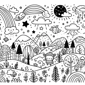 easy coloring pages for preschoolers