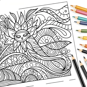 easy coloring pages printable