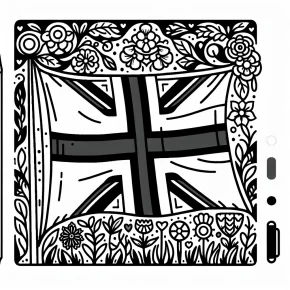 england flag coloring page