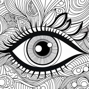 eye coloring page