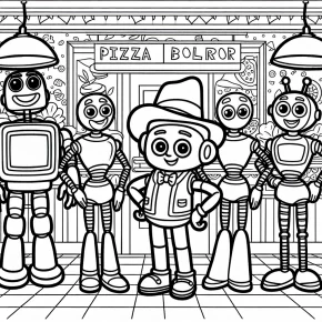 five night at freddy coloring pages