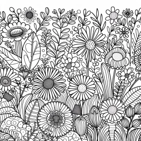 floral coloring pages printable