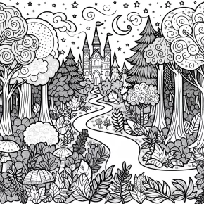 forest coloring pages