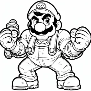 free coloring pages mario