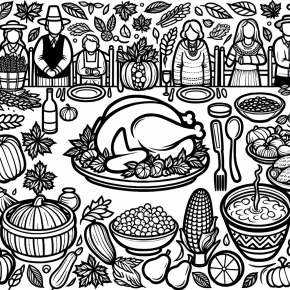 free coloring pages thanksgiving