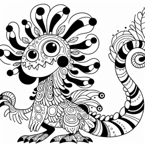 fuecoco coloring page