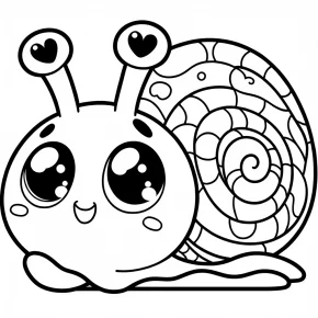 gary the snail coloring page