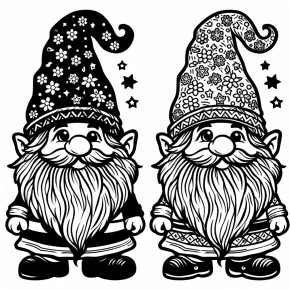 gnome coloring page