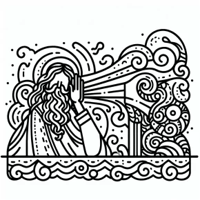 god hears me when i pray coloring page