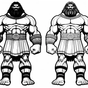 goliath coloring page