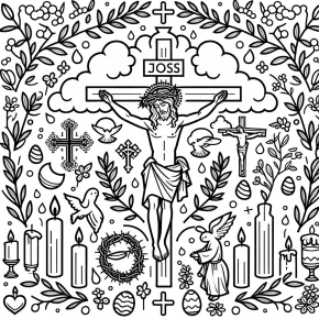 good friday coloring page