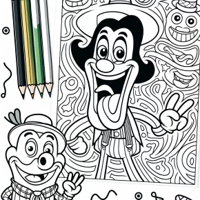 goofy coloring pages