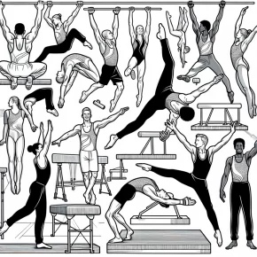 gymnastics coloring pages