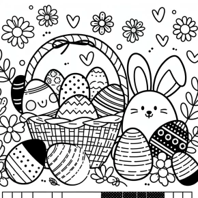 happy easter coloring pages