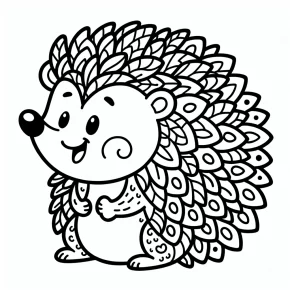 hedgehog coloring page