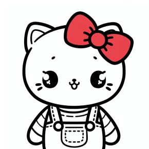 hello kitty coloring pages to print out