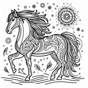 horse printable coloring pages