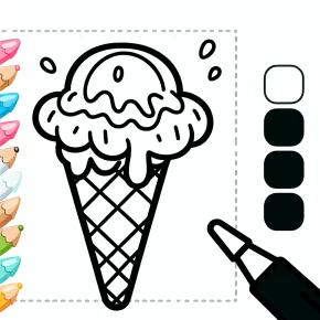 ice cream coloring pages printable