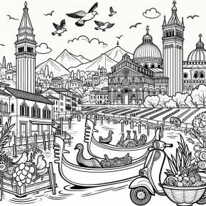 italy coloring page