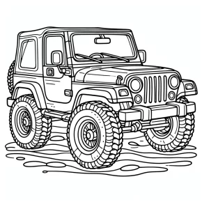 jeep coloring pages