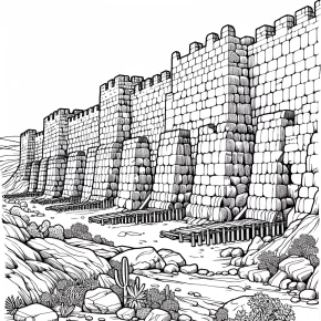 jericho wall coloring page