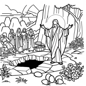 jesus is alive coloring page