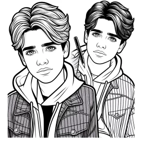 justin bieber coloring page