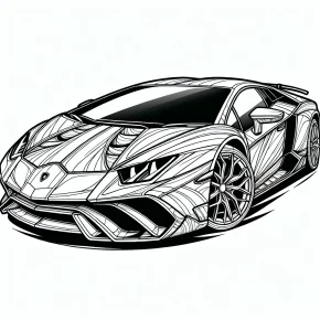 lambo coloring pages