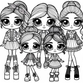 lol dolls coloring pages