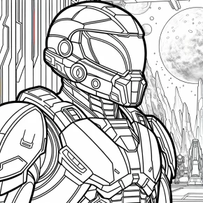 mandalorian coloring pages