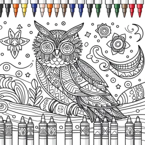 markers coloring page