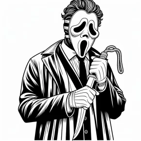 michael myers coloring pages