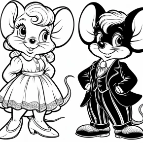 mickey minnie mouse coloring pages