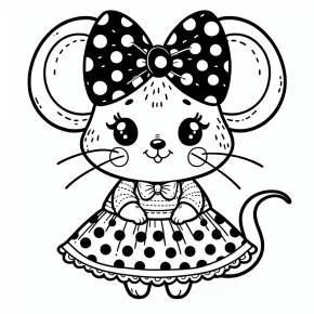 minnie mouse printable coloring pages