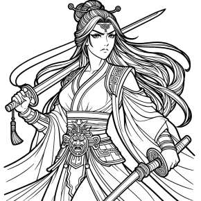 mulan coloring pages