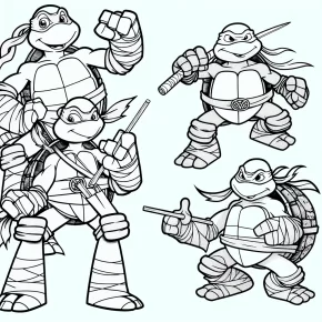 ninja turtles coloring pages printable