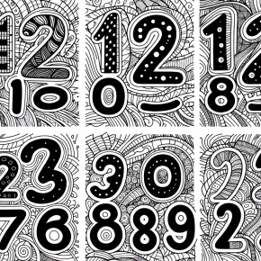 number coloring pages 1 20