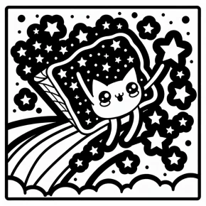 nyan cat coloring pages