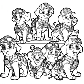 paw patrol printable coloring pages