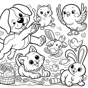 pets movie coloring pages