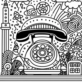 phone coloring pages