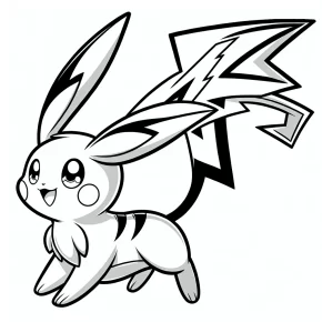 pokemon coloring pages raichu