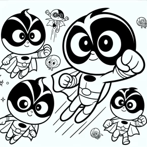 powerpuff coloring pages