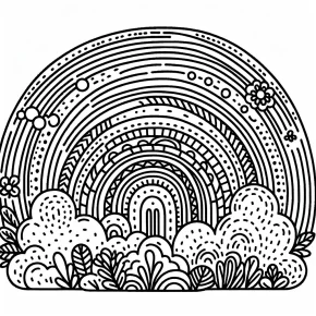 printable rainbow coloring pages