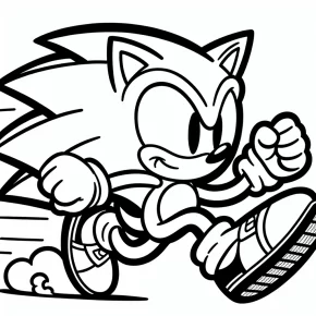 printable sonic coloring pages