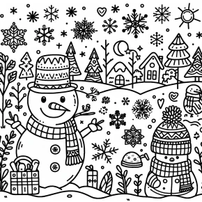 printable winter coloring pages