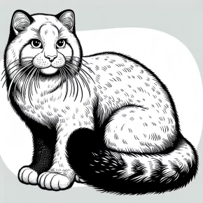 realistic cat coloring pages