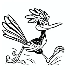 roadrunner coloring page