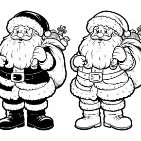 santa claus coloring pages printable